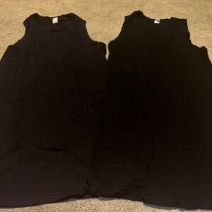 TWO Old Navy Black Sleeveless Dresses